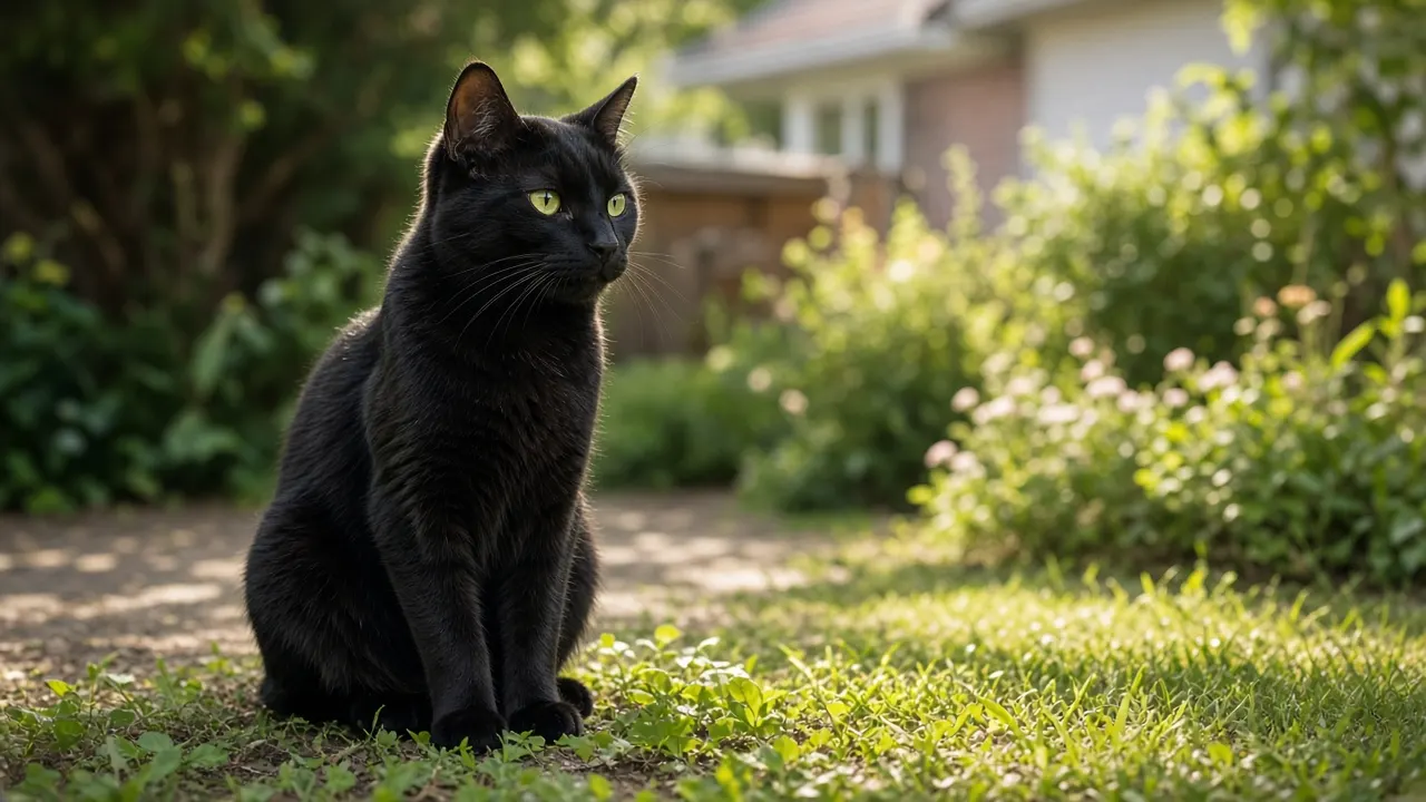 A cat at home in Odense