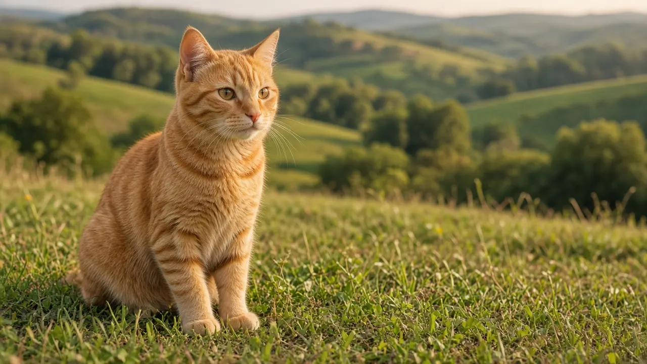 A cat and its family in Kuwait